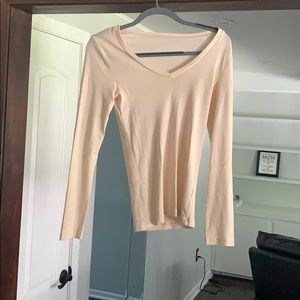 J crew perfect fit small v neck cotton long sleeve